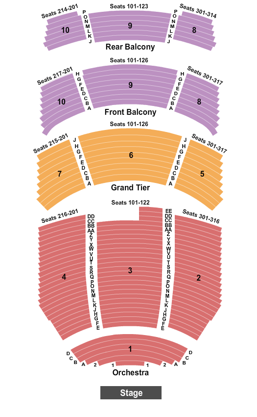 Durham Performing Arts Center The Great Gatsby Seating Chart